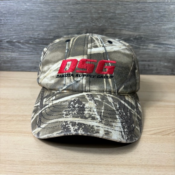 American Vintage Other - Dakota Supply Group Hat Cap Strap Back Brown Green Camouflage Outdoors